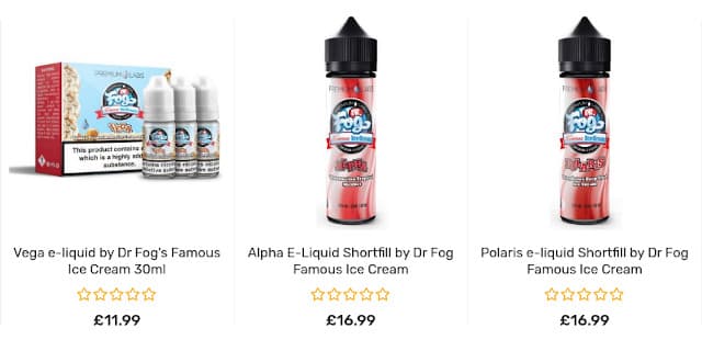 Dr Fog Famous Ice Cream E-Liquid Southgate
