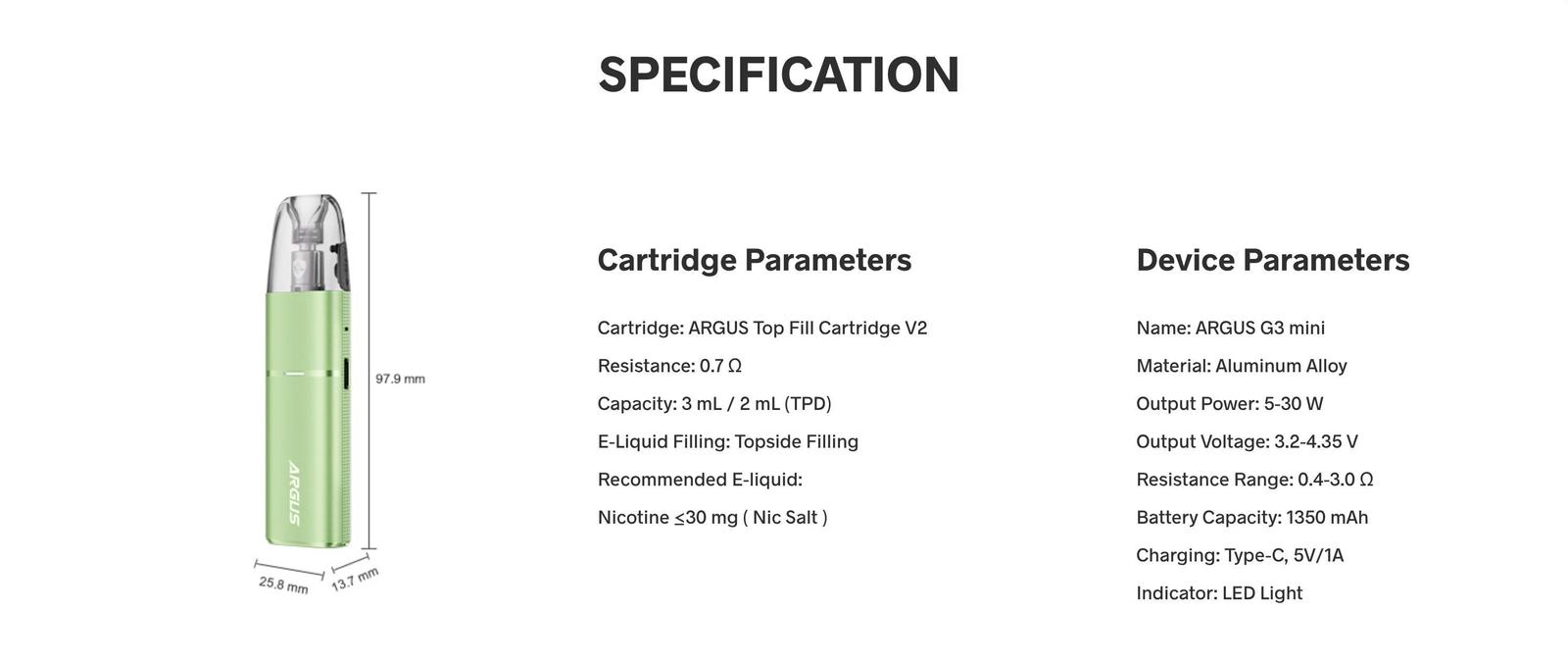 Argus G3 Mini Suitability for Beginners and Experienced Vapers