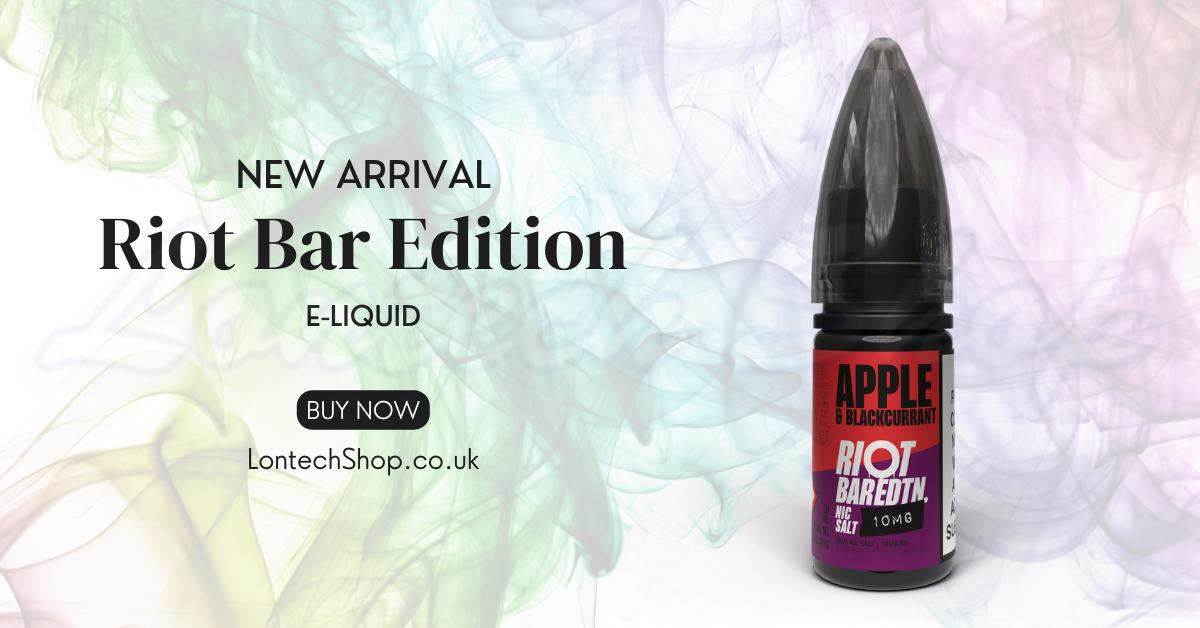 Buy Apple Blackcurrant Nic Salt by Riot Bar Edition