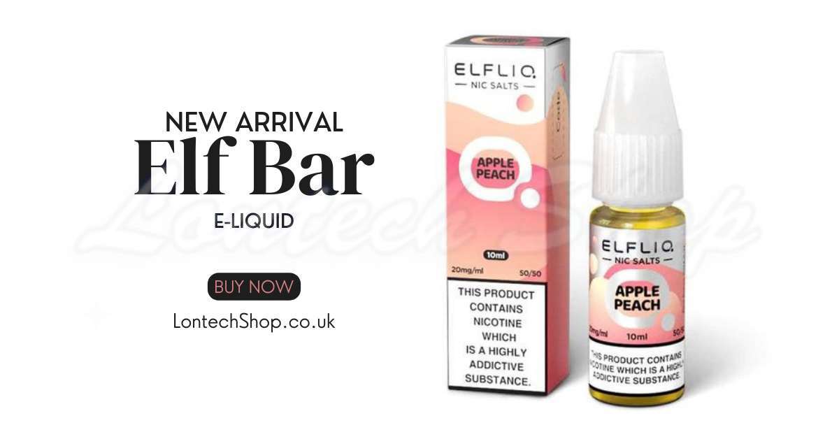 Buy Apple Peach Nic Salt E-Liquid by Elf Bar Elfliq