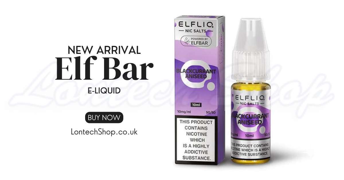 Buy Blackcurrant Aniseed Nic Salt E Liquid by Elf Bar Elfliq