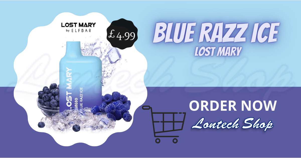 Buy Blue Razz Ice Lost Mary Disposable Vape