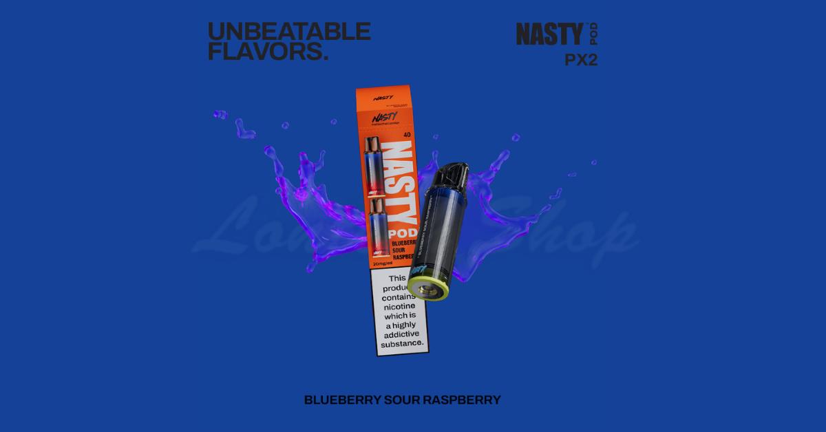 Buy Blueberry Sour Raspberry PX2 Prefilled Pods by Nasty