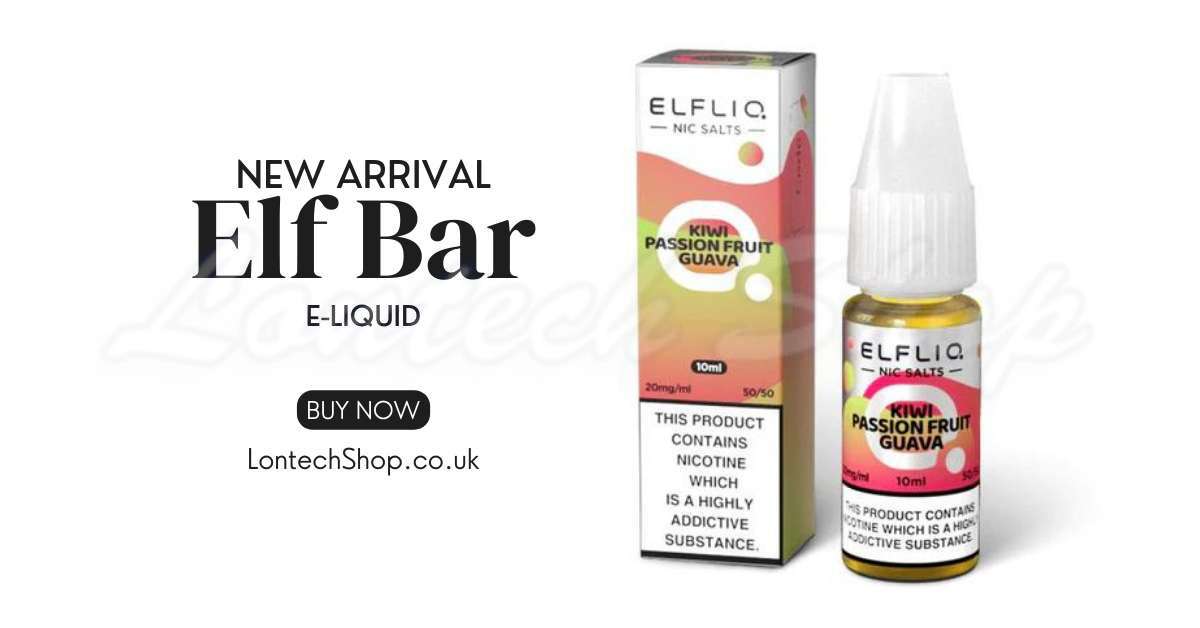 Buy Kiwi Passion Fruit Guava Nic Salt E-Liquid by Elf Bar Elfliq