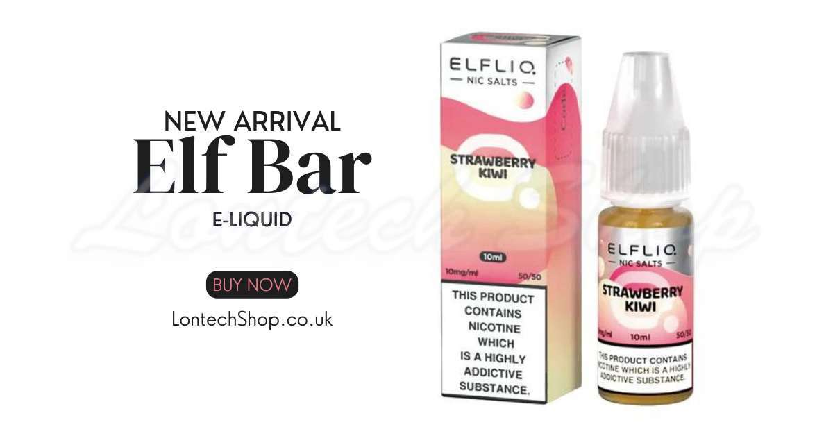 Buy Strawberry Kiwi Nic Salt E-Liquid by Elf Bar Elfliq