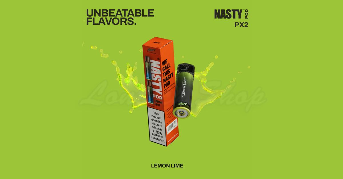 Buy Lemon Lime PX2 Prefilled Pods by Nasty