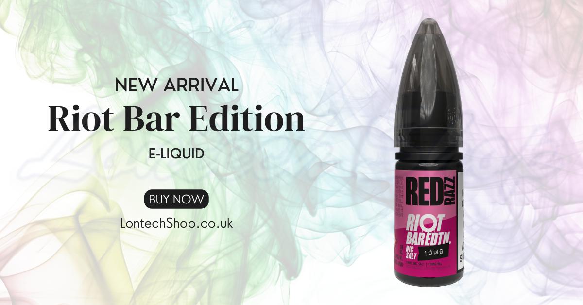 Buy Red Razz Nic Salt E Liquid by Riot Bar Edition