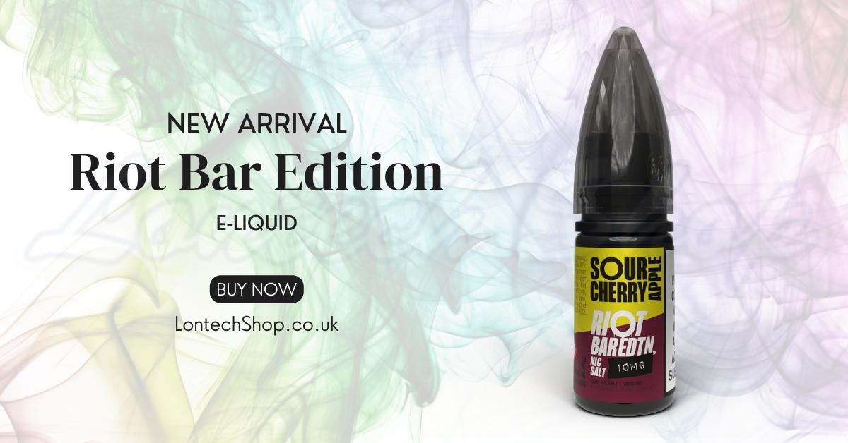 Buy Sour Cherry Apple Nic Salt E Liquid by Riot Bar Edition