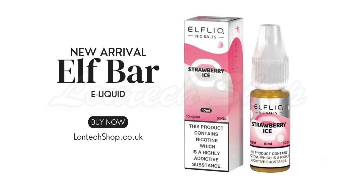 Buy Strawberry Ice Nic Salt E-Liquid by Elf Bar Elfliq