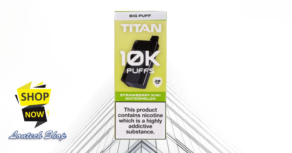 Buy Strawberry Kiwi Watermelon Titan 10K Disposable Vape