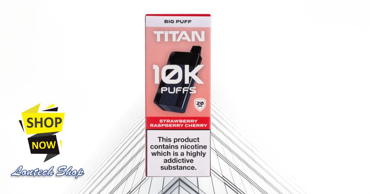 Buy Strawberry Raspberry Cherry Titan 10K Disposable Vape