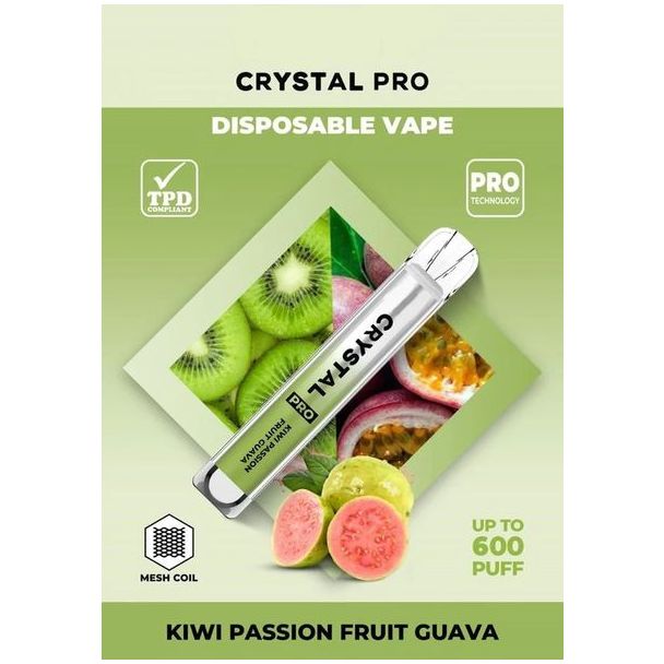 Kiwi Passion Fruit Guava Sky Crystal Bar Pro Disposable Vape