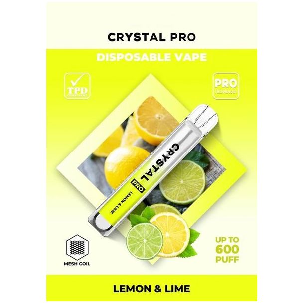 Lemon & Lime Sky Crystal Bar Pro Disposable Vape