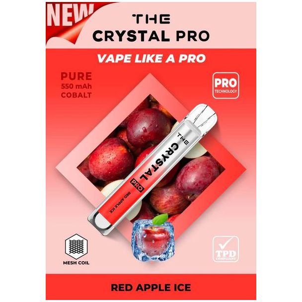 Red Ice Sky Crystal Bar Pro Disposable Vape