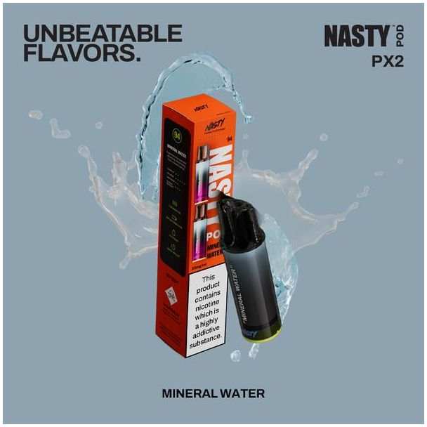 Mineral Water PX2 Prefilled Pods by Nasty