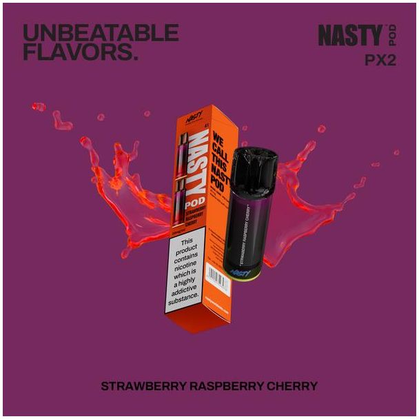 Strawberry Raspberry Cherry PX2 Prefilled Pods by Nasty