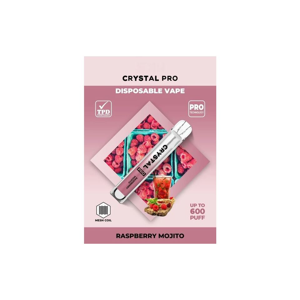 Raspberry Mojito Sky Crystal Bar Pro Disposable Vape Lontech