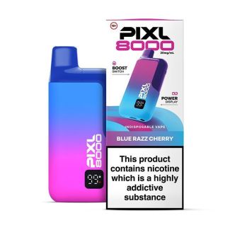 Blue Razz Cherry Pixl 8000 Refillable Pod Kit