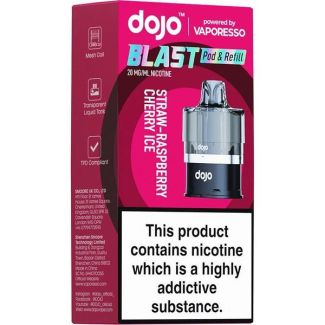 Straw-Raspberry Cherry Ice Dojo Blast 6000 Prefilled Pod