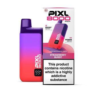 Strawberry Burst  Pixl 8000 Refillable Pod Kit