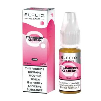 Strawberry Ice Cream Nic Salt E-Liquid by Elf Bar Elfliq