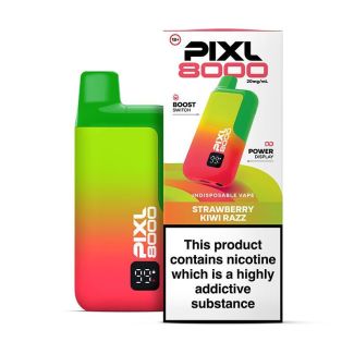Strawberry Kiwi Pixl 8000 Refillable Pod Kit