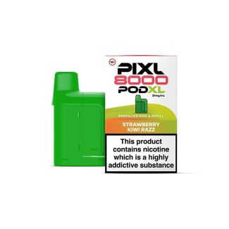 Strawberry Kiwi Razz PIXL 8000 Pods
