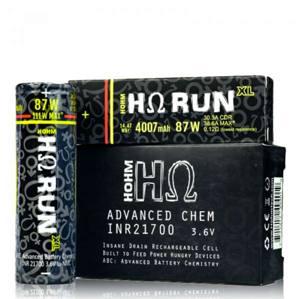 Hohm Run XL 21700 Battery | Lontech Vape Shop