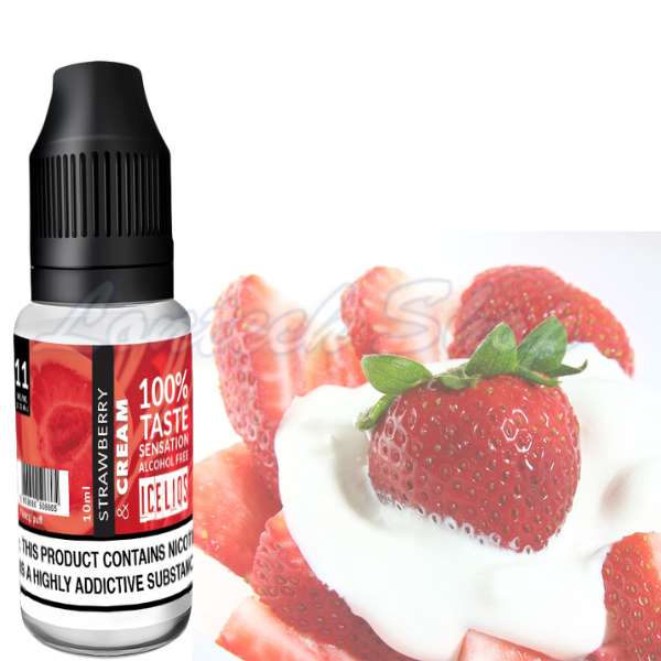 Strawberry & Cream E-Liquid By Iceliqs| Lontech Vape Shop