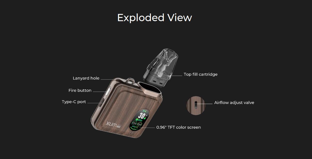 Oxva Xlim Sq Pro Pod Kit Customizable Airflow