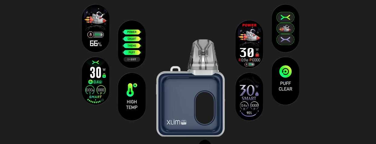 Oxva Xlim Sq Pro Pod Kit TFT colour screen