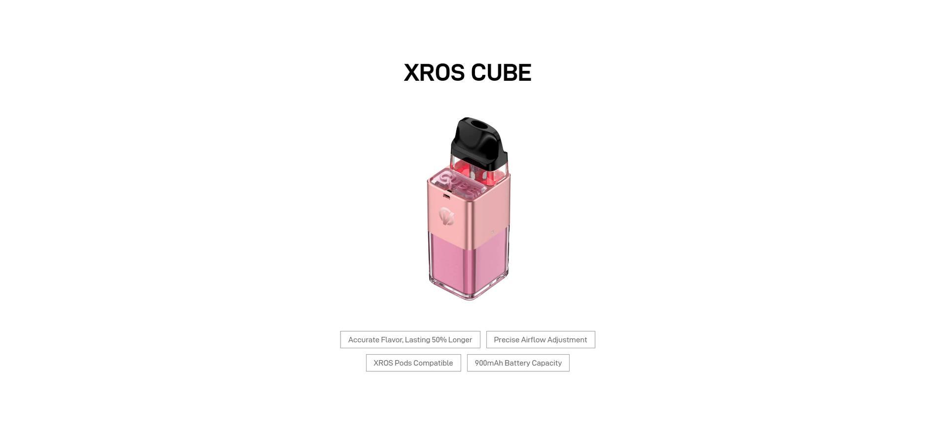 Precise Airflow Adjustment Vaporesso XROS Cube Kit