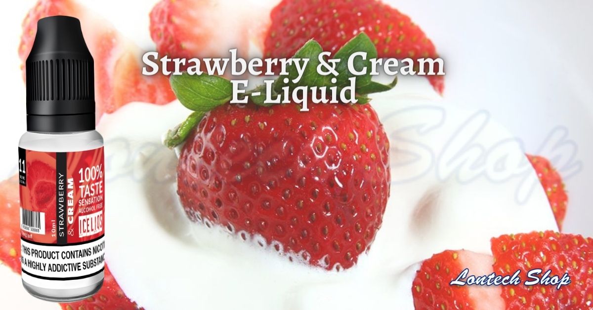 Buy Strawberry & Cream E-Liquid By Iceliqs