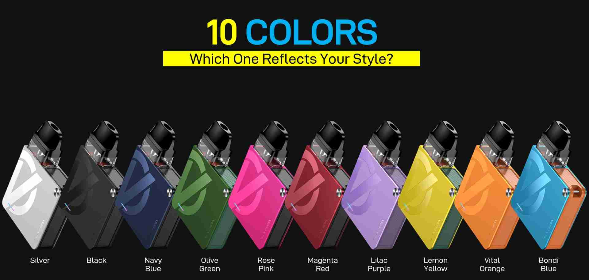 Vaporesso Xros 3 Nano Pod Vape Kit 10 Vibrant Colours