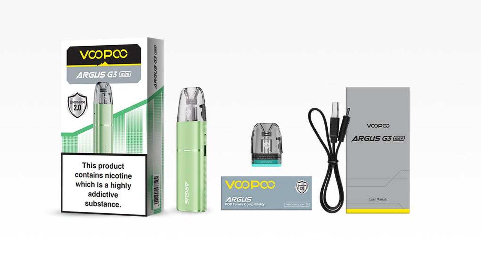 Voopoo Argus G3 Mini Included in The Box
