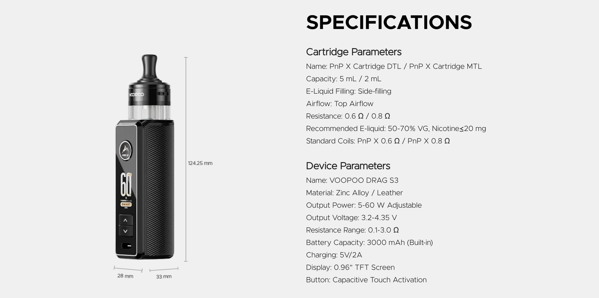 Buy the Voopoo Drag S3 Vape Kit Today