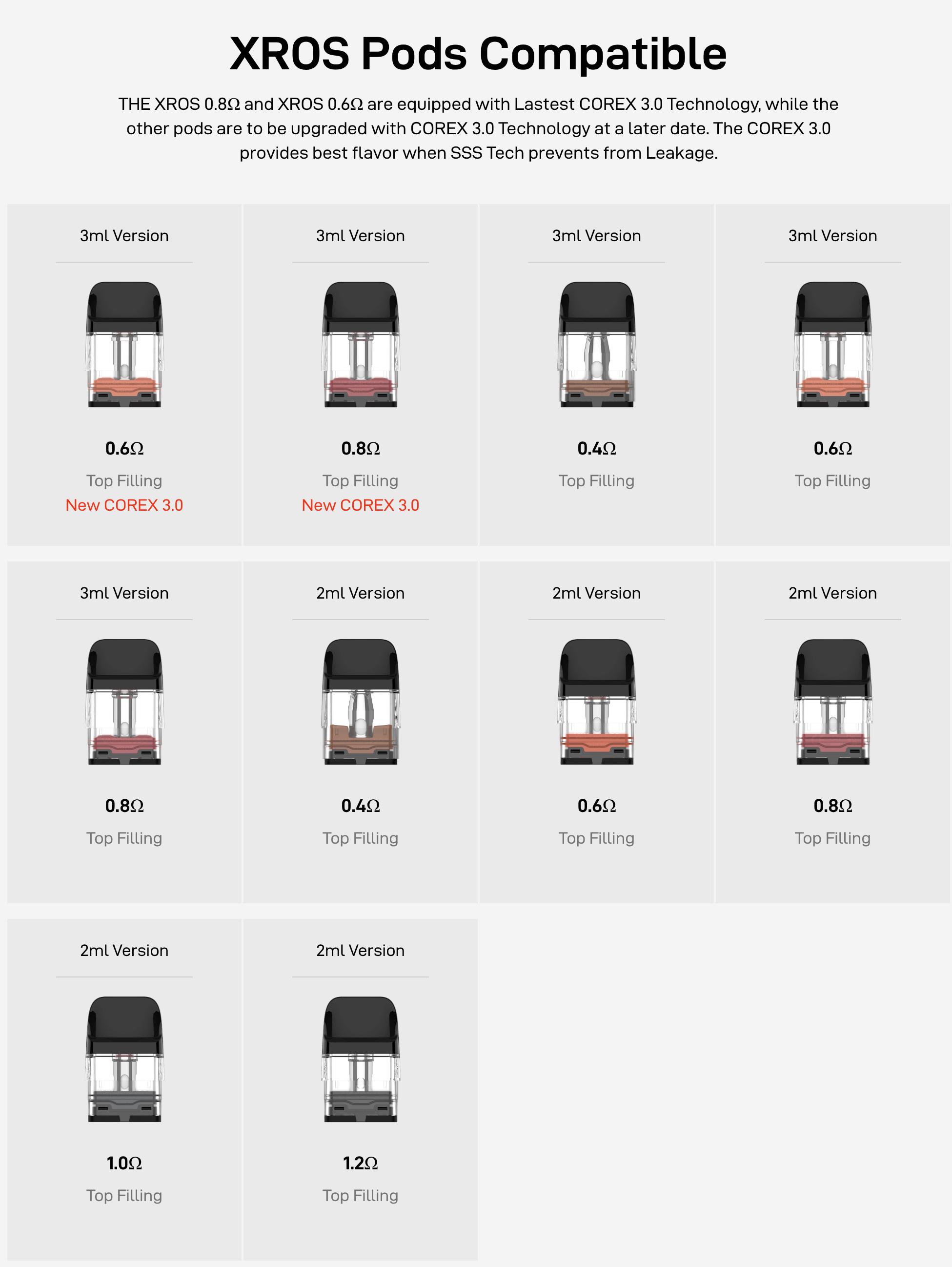 vaporesso xros 5 pods compatibility Vaporesso Zero 2 Pod Kit 800mAh main image 1